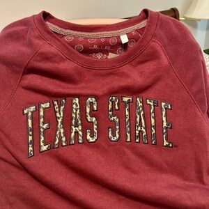 Three Square by Royce Maroon Texas State Sweatshirt